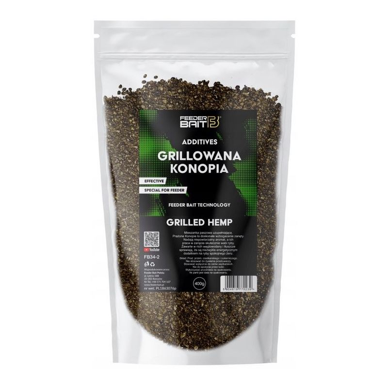 DODATEK FEEDER BAIT GRILOWANE KONOPIE 400g DODATEK FEEDER BAIT GRILOWANE KONOPIE 400g
